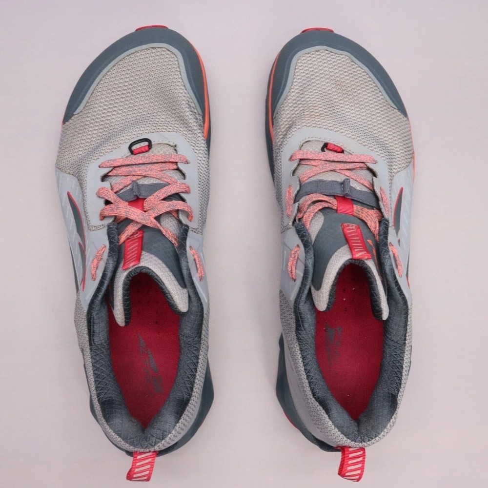 Altra Timp 3 Womens Size 10.5 Gray Red Trail Running Shoes Athletic Sneakers - Picture 10 of 12